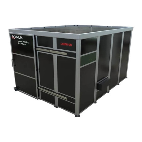 Cabina di saldatura laser classe 4 - 4x3m con porta scorrevole
