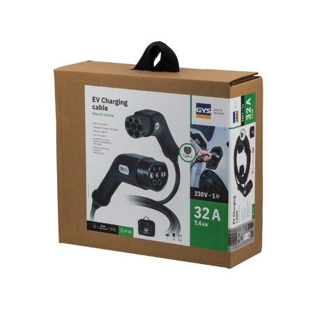 CABLE CHARGE EV T2/T2 5M - 32A1PH