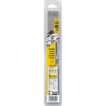 Pack de 50 electrodos ACERO rutiles Ø 2 mm GYS