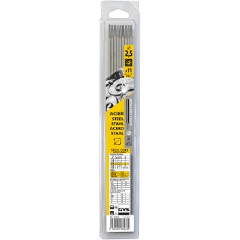 Pack mit 11 STAHL-Rutil-Elektroden Ø 2,5 mm GYS