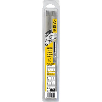 Pack de 50 eléctrodos AÇO rutílicos Ø 4 mm GYS