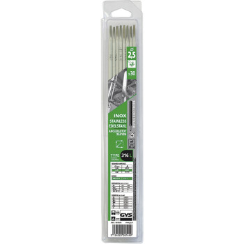 Pack de 30 électrodes INOX 316L Ø 2,5 mm GYS