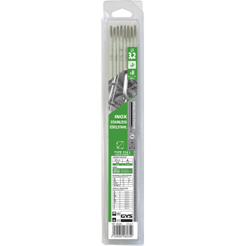 Pack de 8 électrodes INOX 316L Ø 3,2 mm GYS