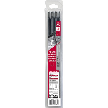 Elettrodi GHISA Diam. 2,5mm (Blister 12 pezzi)