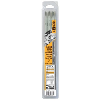 Pack de 7 eléctrodos AÇO rutílicos L350 - Ø 3,2 mm GYS
