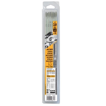 Pack de 13 electrodos de ACERO rutilo L300 Ø 2 mm GYS