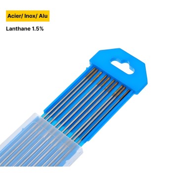 Electrodos de Tungsteno Lantano 1,5% (Oro) - Ø1,0x150 mm (x10)