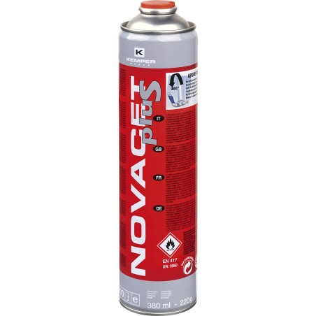 Cartuccia di gas Novacet tutte le posizioni - 380 ml