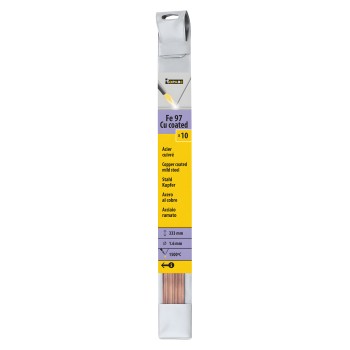 10 Stäbe kupferbeschichteter Stahl Ø1,6 (L.333mm)