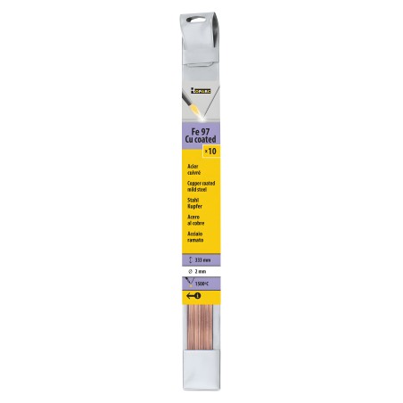 10 bacchette acciaio ramato Ø2.0 (L.333mm)