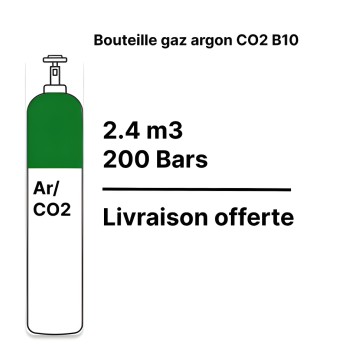 Argon CO2 15% Welding Gas Cylinder - B10 - 2.2m³