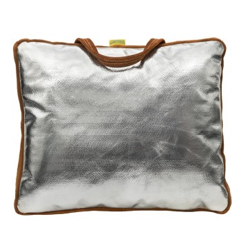 Almofada de soldadura em couro crosta bovino/aluminizado