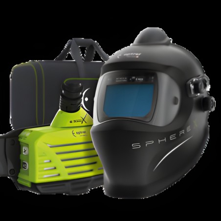 Package sphere X quattro pure air (e3000X) PAPR welding mask