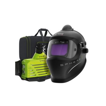 Pack : sphereX 2.5 pure air (e3000X) masque de soudure PAPR noir + e3000X PAPR