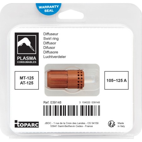 1 diffuser 105/125 A voor plasmabrander AT-125 - MT-125