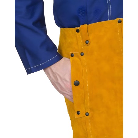 Pantalone in cuoio crosta bovina