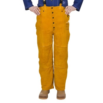 Broek van rundernerf leer
