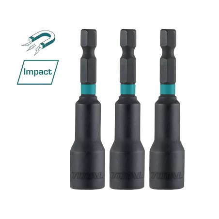Magnetische dopsleutels 1/4'' TAC2703431 | 65 mm