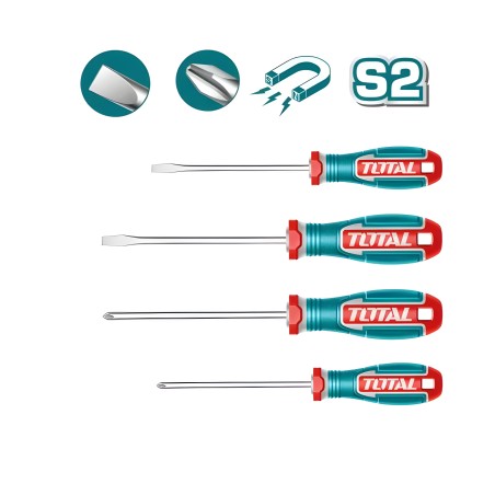 Set van 4 schroevendraaiers TKSDS0426