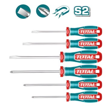 Jogo de 6 chaves de fendas TKSDS0626
