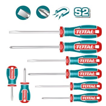 Set van 8 schroevendraaiers TKSDS0826