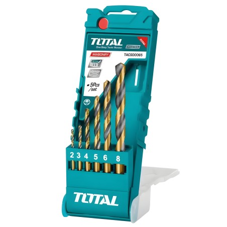 Set van 6 metaalboren TACSD0065 | HSS
