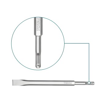 Scalpello SDS PLUS TAC15121411 | 250 x 20 mm | Cromo-molibdeno (Cr-Mo)