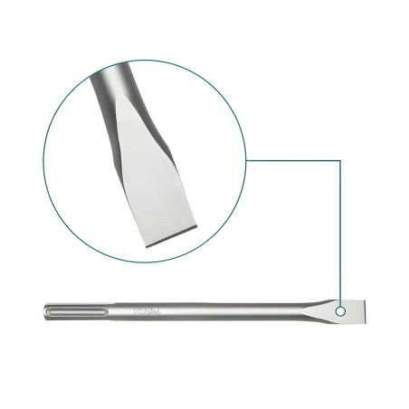 SDS MAX chisel TAC15221821 | 400 x 25 mm | Chrome-molybdenum (Cr-Mo)