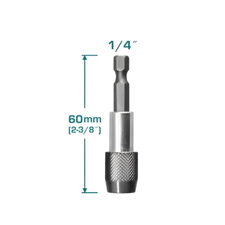 Jogo de 9 pontas 1/4'' com porta-pontas TACSD3091