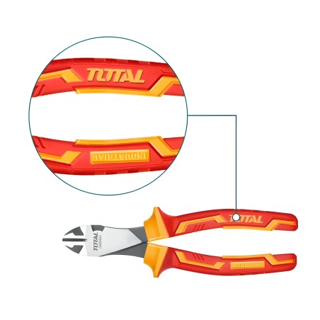 Alicate de corte aislado reforzado THTIP2571 | 180 mm | Cromo-vanadio (Cr-V)