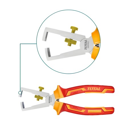 Alicate isolado descarnador de fios  THTIP2661 | 160 mm | Cromo-vanádio (Cr-V)