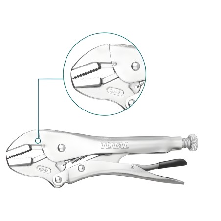 Mordaza grip boca recta THT191005 | 250 mm | Cromo-vanadio (Cr-V)