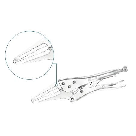 Mordaza grip boca plana THT19902 | 250 mm | Acero al carbono