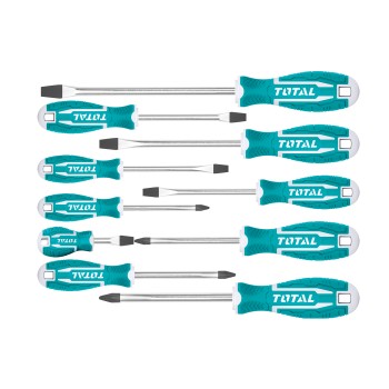 Set van 10 schroevendraaiers THT250610 | Chroom-vanadium (Cr-V)