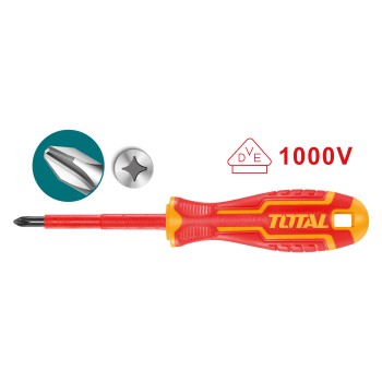 Destornillador aislado Phillips THTISPH | PH1 x 80 mm | Cromo-vanadio (Cr-V)
