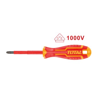 Isolierter Pozidrive-Schraubendreher THTISPZ | PZ2 x 100 mm | Chrom-Vanadium (Cr-V)