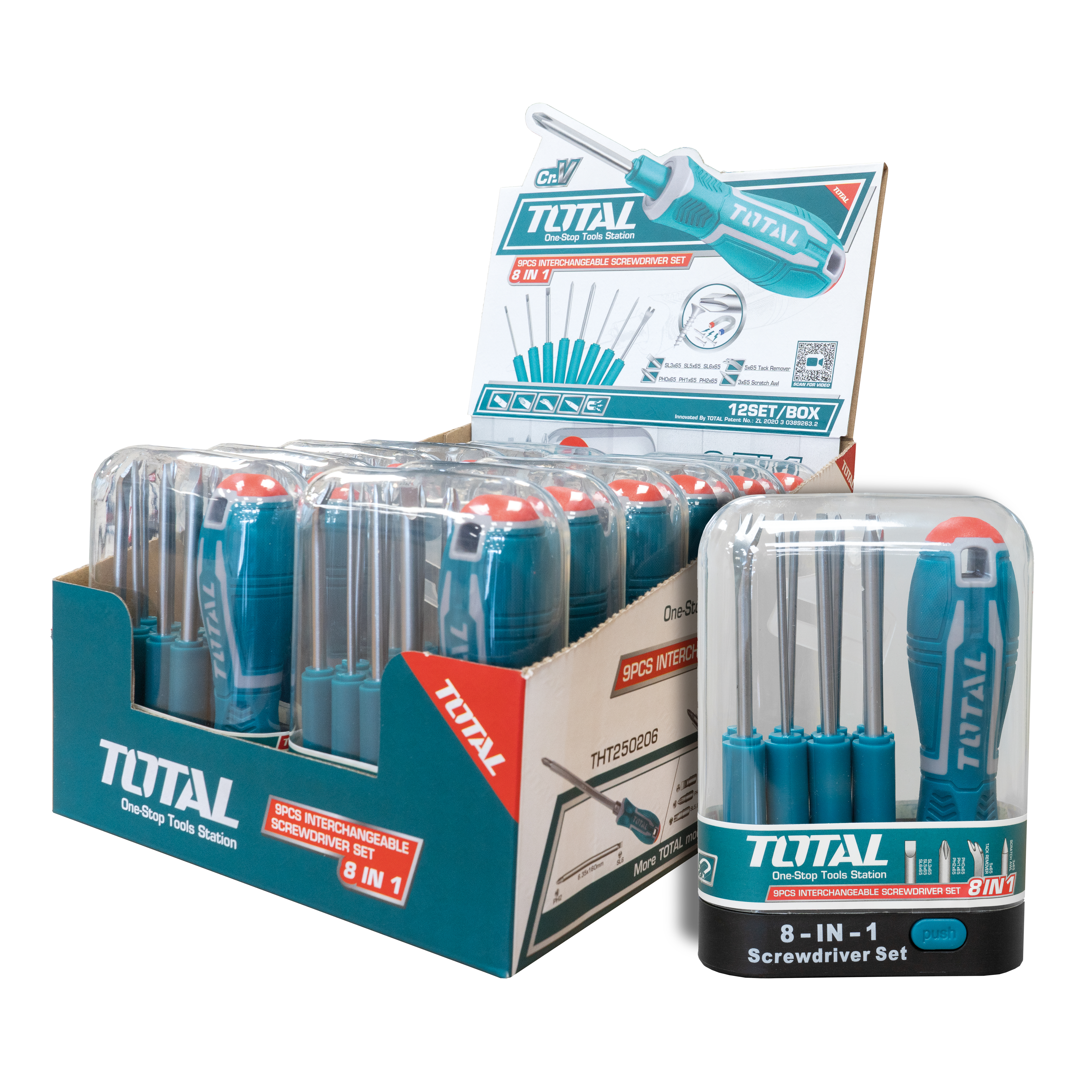 Set verwisselbare schroevendraaiers THT250906