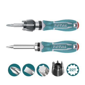 Cacciavite con 7 inserti intercambiabili TACSD30086