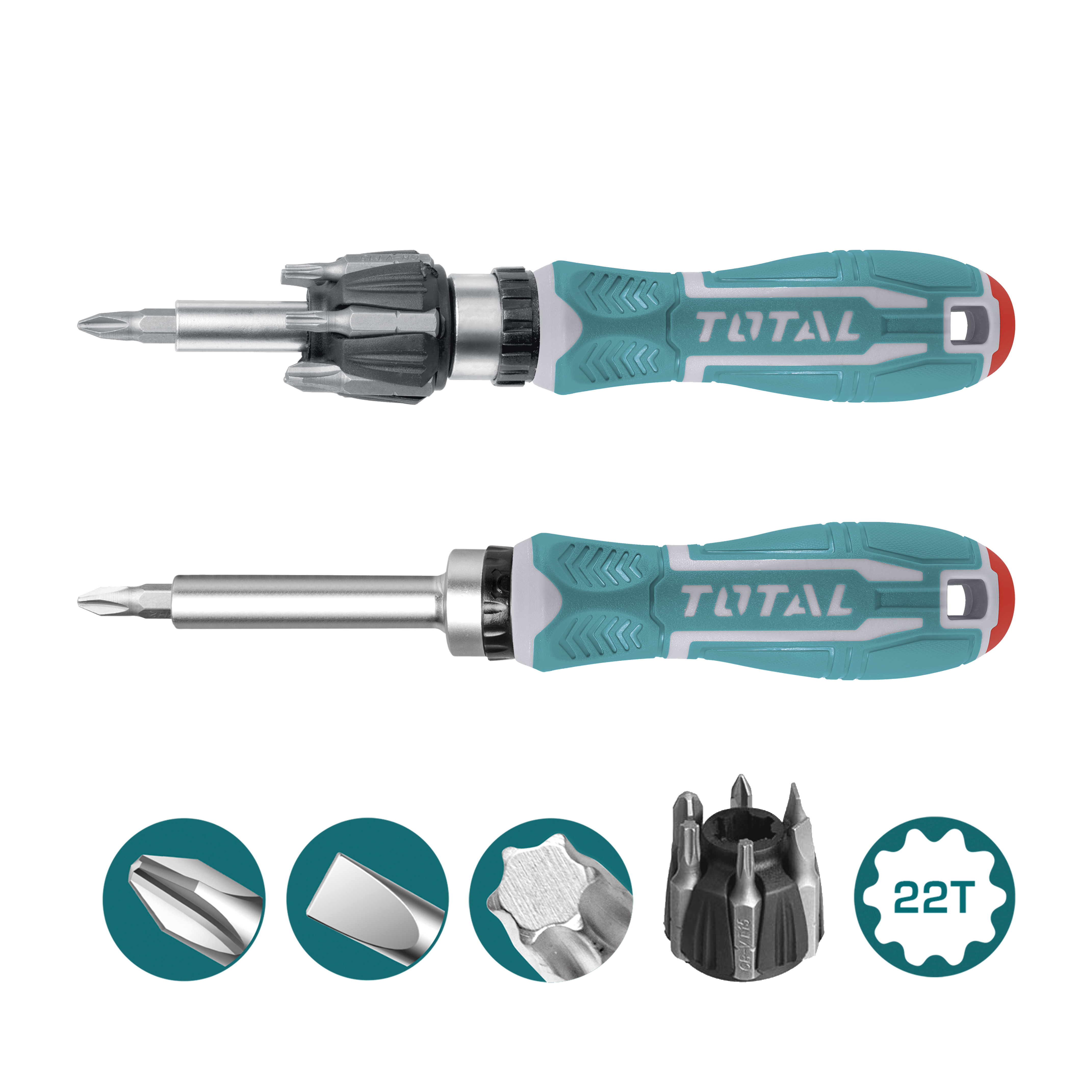 Cacciavite con 7 inserti intercambiabili TACSD30086