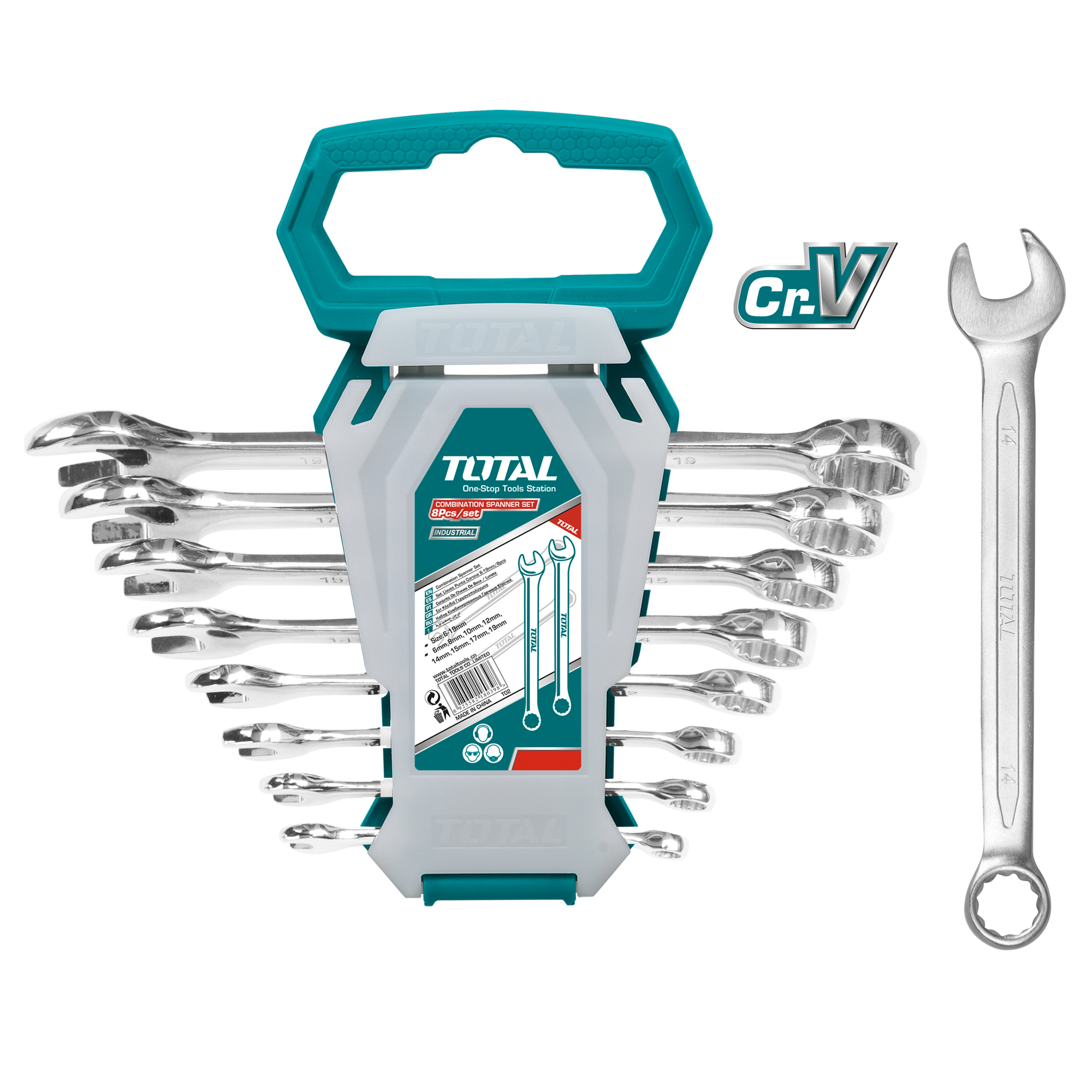 Set van 8 combinatiesleutels THT102286