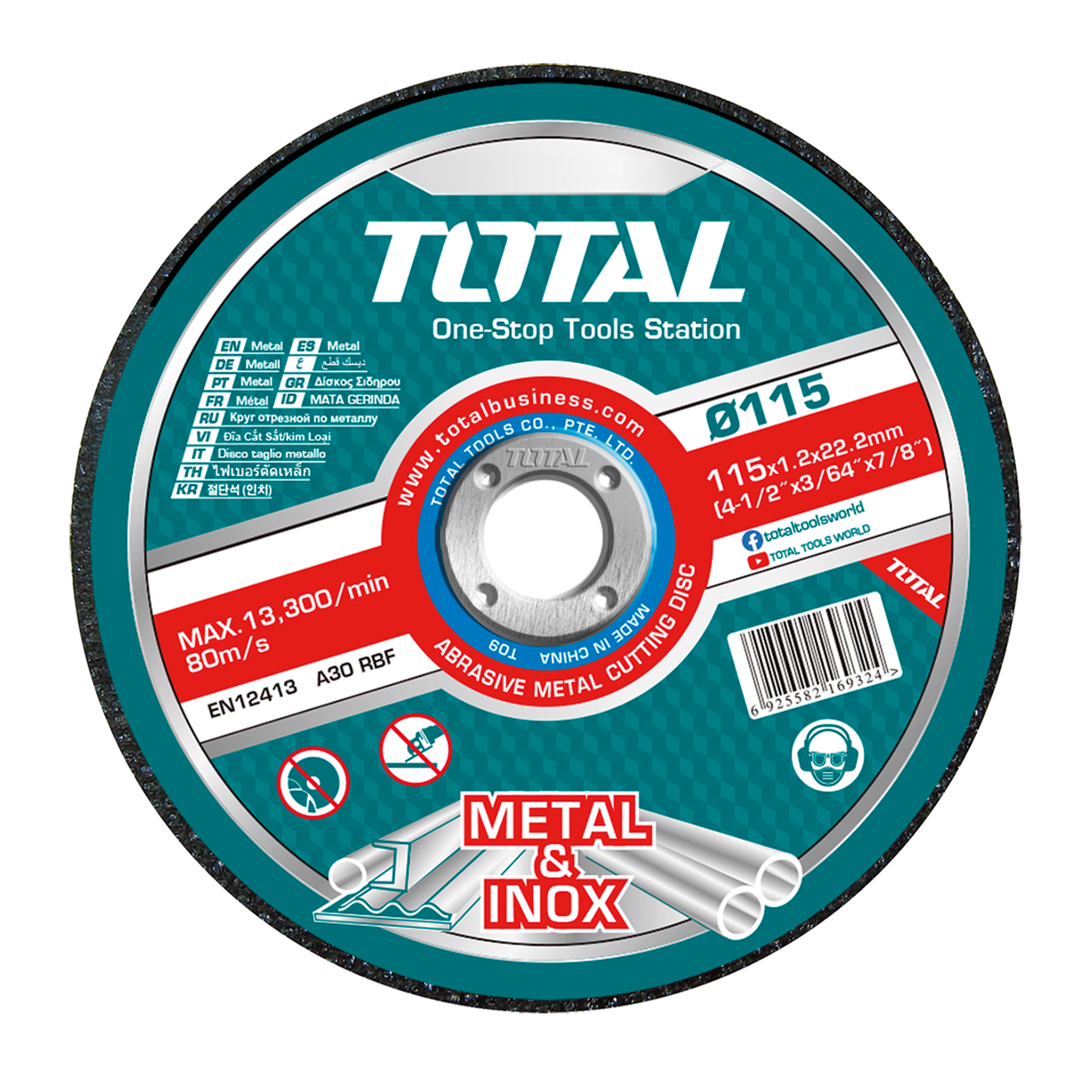 Doos van 50 snijschijven TAC22111550 | Ø115 mm