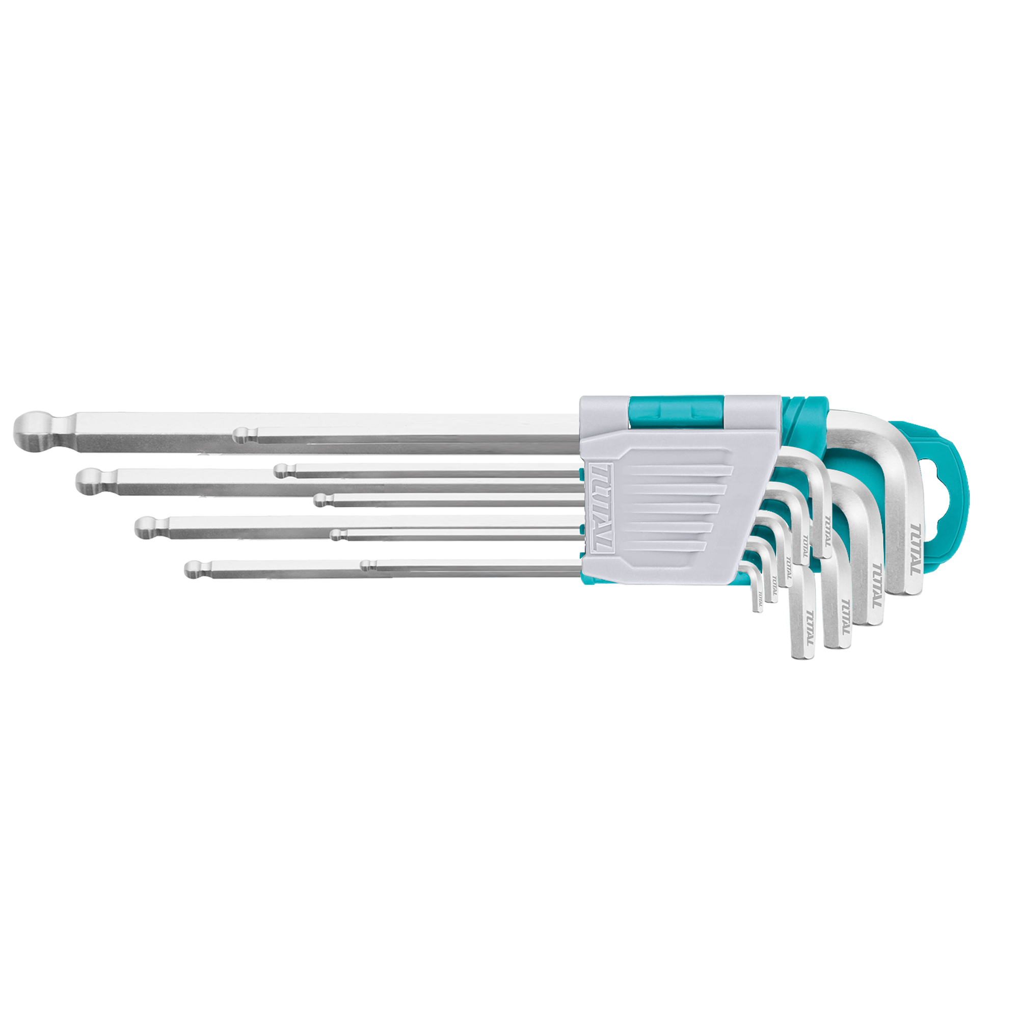 Set mit 9 Innensechskantschlüsseln Kugelkopf THT106291 | Chrom-Vanadium (Cr-V)