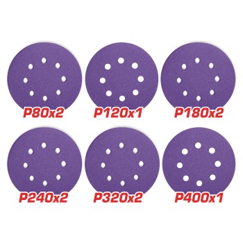 Set di fogli abrasivi rotondi TAC73150102 | Ø150 mm