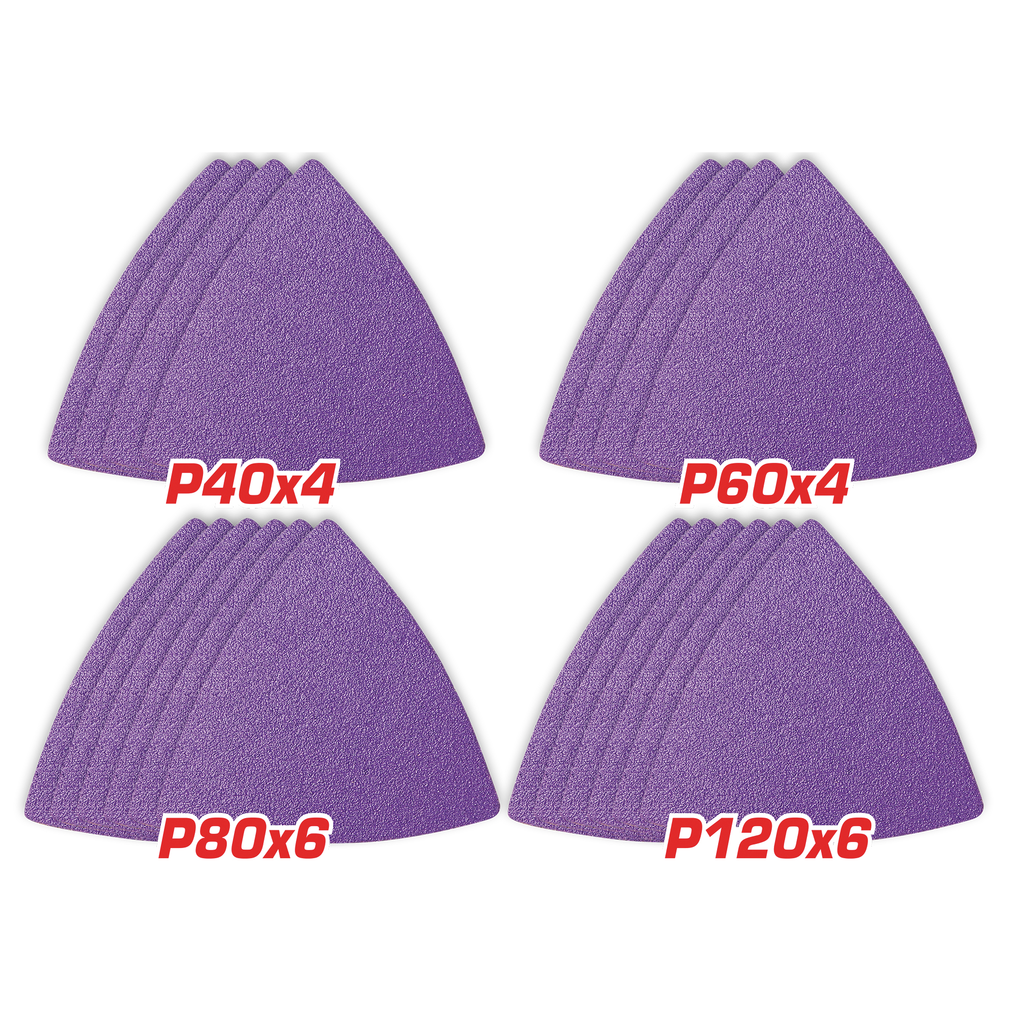 Set di fogli abrasivi per levigatrice multifunzione TAC78080202