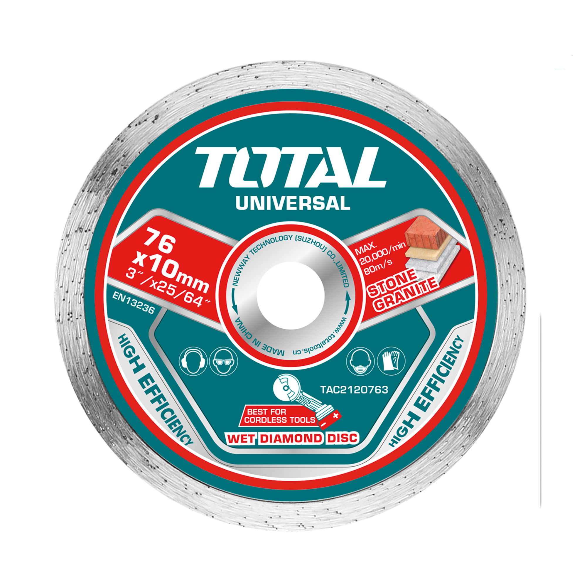 Disco diamantato per mattoni e calcestruzzo TAC2120763 | 76 mm