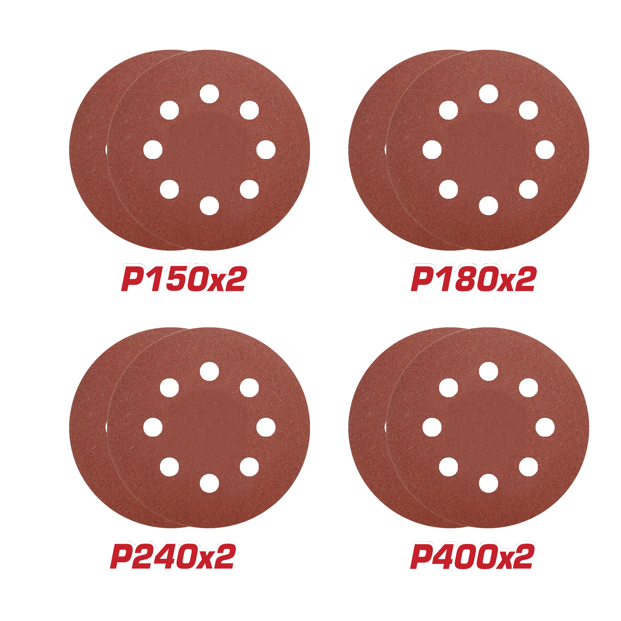 Juego de discos abrasivos velcro TDWS7501-73 | Ø180 mm