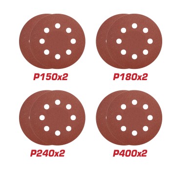 Jogo de discos abrasivos velcro TDWS7501-73 | Ø180 mm