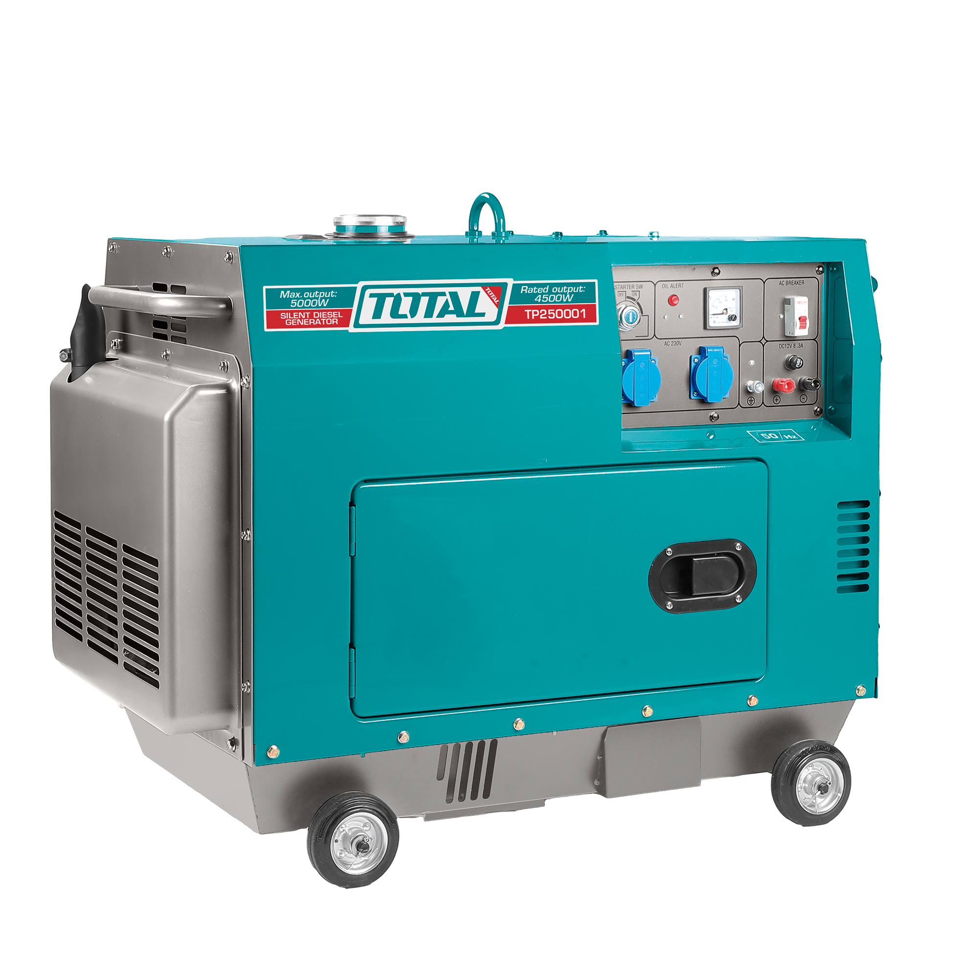 GENERATOR diesel geluidsgedempt 5,0 kW - Eenfasig TP250001 | 5,0 kW