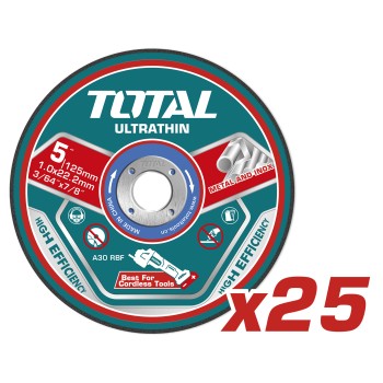 Scatola da 25 dischi da taglio  TAC21012525 | Ø125 mm