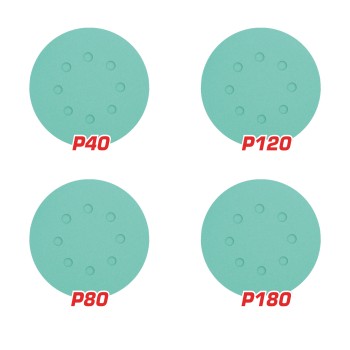 Jogo de 50 folhas abrasivas redondas TAC125050 | Ø125 mm